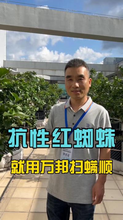 各位农户，最近有没有受到红蜘蛛的的困扰？请试一下我们的扫满顺