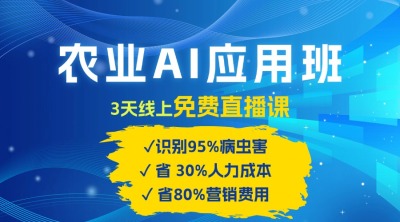 农业 AI 应用班：开启农业赚钱新机会​！