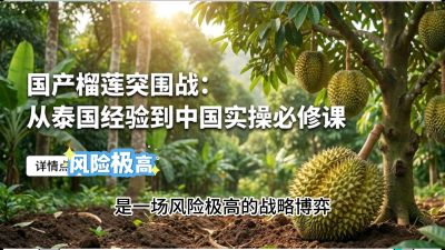 第一节：榴莲突围战：选址决策指南，告别赌运气，用硬指标圈定&ldquo;优生，课程：《国产榴莲突围战：从泰国经验到中国实操的8堂必修课（高阶实战版）》