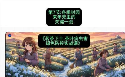 第07节：冬季封园&mdash;&mdash;来年无虫的关键一战，课程：《茗茶卫士&mdash;&mdash;茶叶病虫害绿色防控实战课》#识农AI