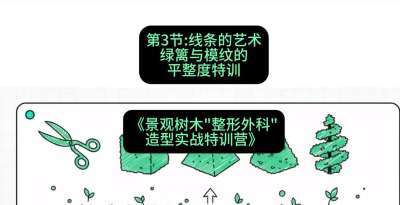 第03节：线条的艺术&mdash;&mdash;绿篱与模纹的平整度特训，课程：《景观树木&ldquo;整形外科&rdquo;造型实战特训营》#识农AI
